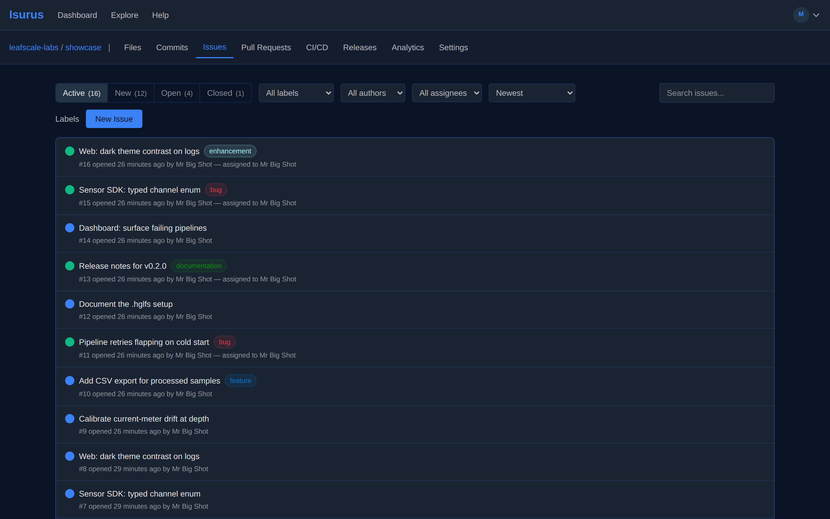 Issue tracking
