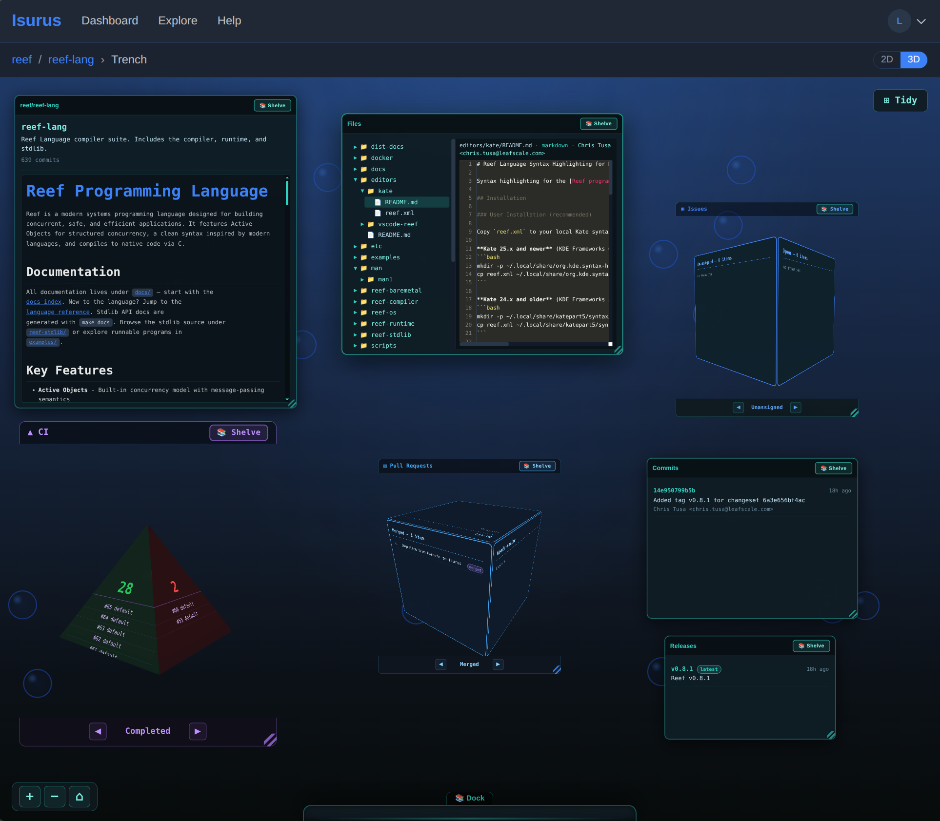 3D repository view